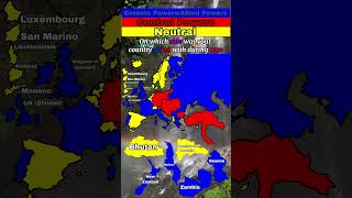 Entente Powers vs Central Powers in Europe [upl. by Atterys]