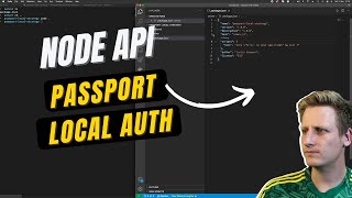 36  Nodejs API  Passport  Local Authentication Strategy  Wiring the register form to JavaScript [upl. by Holladay246]