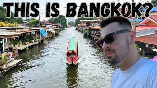 Exploring Bangkoks local side  THAILANDS BEST FOOD TEMPLES amp CANALS 🇹🇭 [upl. by Berthe]