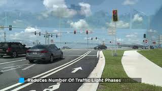 Diverging Diamond Interchange DDI HOW THEY WORK [upl. by Saimerej]