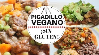 ¡¡PICADILLO VEGANO SIN GLUTEN Transición Vegana [upl. by Mihe567]