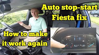 Ford Fiesta auto start stop not working [upl. by Dickinson]