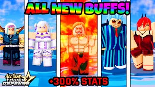 ALL NEW BUFFED 6 STARS SHOWCASE BROKEN STORY META  All Star Tower Defense [upl. by Burr411]