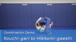 Kouchigari to Hikikomigaeshi  Combination demo [upl. by Cahan85]