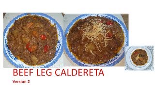 Beef Leg CALDERETA  Filipino Recipe  version2 [upl. by Notyalc]