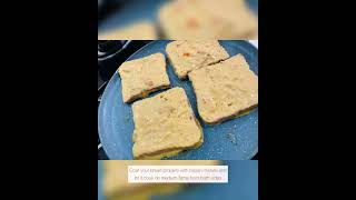 Veg French Cheese Toast Recipe mummykekitchense recipe shorts indianfood frenchtoast [upl. by Orna]