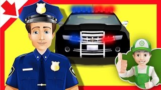 Dibujos de policias en español Policias de niños Dibujos de carros Animados infantiles [upl. by Gnuj]