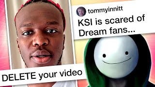 Dream fans want video TAKEN DOWN TommyInnit MESSES UP KSI collab goes WRONG [upl. by Annovaj]