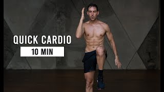 10 Min Quick Cardio Workout Fat Burning Home Workout No Equipment [upl. by Surtimed48]