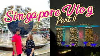 Fireworks at MBS  Universal Studios Singapore  Singapore Vlog Part II [upl. by Anecuza]