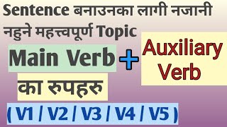 Forms of Main verb V1V2V3V4V5   Explained in Nepali  Learn Differently ।। [upl. by Grae747]