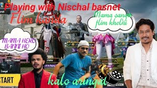 Cr7horaa playing with Nischal basnet Kaley Dai🦍Mamahoraa is Kalo Aringal Unlimited fun😂🤣 [upl. by Aibonez]