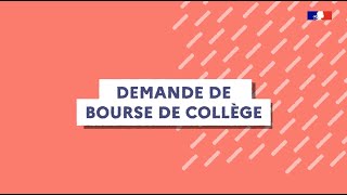 Demande de bourse de collège [upl. by Coben820]