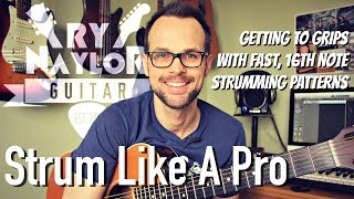 How to Strum Your Guitar Fast  Fast Guitar Strumming Technique 16th Notes [upl. by Afihtan]