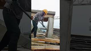 dismantling of reinforced concrete forms shorts [upl. by Notsirhc]