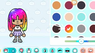 how to make rainbow hair in toca boca🌈 [upl. by Curry257]