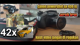 Unboxing dan Review Camera CANON POWERSHOT SX420 IS Camera Mini DSLR Kualitas nilai sendiri [upl. by Heddy]