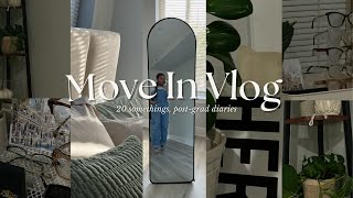 MOVING VLOG 20 Somethings New Apartment Decorating Organization Mental Reset [upl. by Enamrej690]