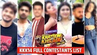 Khatron Ke Khiladi 14  Khatron Ke Khiladi Season 14 Full Leaked Contestants List Full Details Out [upl. by Vogel]