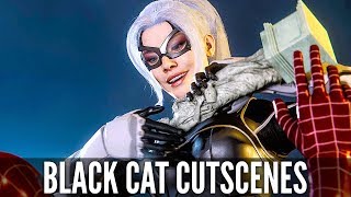 SPIDERMAN PS4 All Black Cat Cutscenes SPIDER MAN PS4 The Heist DLC [upl. by Maccarone]