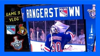 RANGERS PLAYOFF VLOG  RANGERS VS SENATORS  ROUND 2 GAME 3 [upl. by Hnilym]