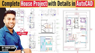 Complete House Design AutoCAD Project in 4 Hours [upl. by Lewej822]