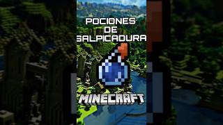 CÓMO HACER POCIONES DE SALPICADURA en MINECRAFT 💦 [upl. by Cirdet]