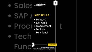 SAP Ariba  Job Openings  Procurement Expertise  People Prime Jobs [upl. by Casar]