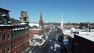 Downtown Brattleboro Vermont February 26 2022 [upl. by Laurentium]