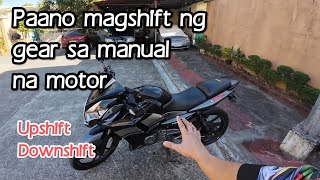 Paano magshift ng gear sa manual na motor [upl. by Ecnatsnoc]