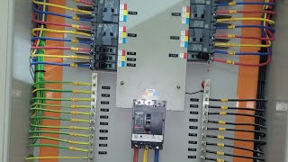 لوحة كهرباء فرعية مغذية لعدادات،Sub main distribution board [upl. by Eicyaj]