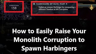 How to Increase Your Corruption to Spawn Harbingers  Harbingers of Ruin Questline  Last Epoch 11 [upl. by Nnail]