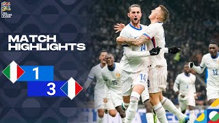 Italy vs France  13  Highlights  UEFA Nations League 202425 [upl. by Roy]