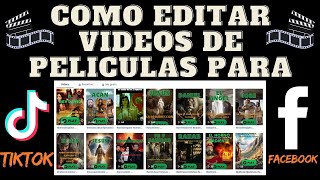 COMO EDITAR VIDEOS DE PELICULA PARA TIKTOK [upl. by Kirch7]