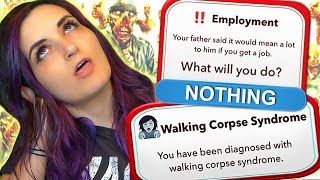 I Became an ACTUAL ZOMBIE by Choosing to do ABSOLUTELY NOTHING in BitLife [upl. by Pleione832]