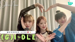 GIDLE MUKBANG WEVERSE LIVE AFTER CONCERT LIVE✨🌸 091424 GIDLE WEVERSE weverselive [upl. by Harmon]