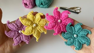 You will love this crochet ideas 🌺💯 Easy crochet flower pattern for beginners crochet diy [upl. by Snehpets]