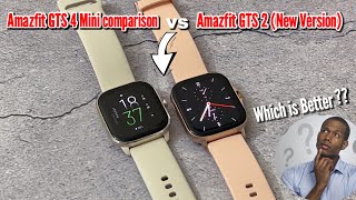 Amazfit GTS 2 New Version vs Amazfit GTS 4 Mini comparison [upl. by Arch2]