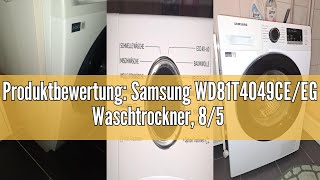 Produktbewertung Samsung WD81T4049CEEG Waschtrockner 85 kg 1400 Umin Ecobubble AirWash Hygi [upl. by Yrred]