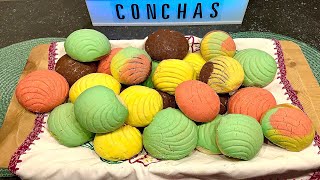 Recetas Conchas mexicanas coloridas hechas en Noruega [upl. by Shani]