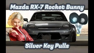 CSR Racing 2  Mazda RX7 Rocket Bunny  Silver Key Pulls [upl. by Naihtsirc]