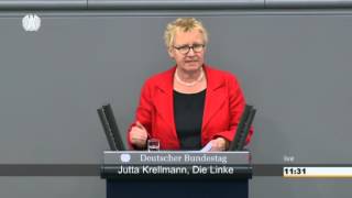 Jutta Krellmann DIE LINKE 10 Euro Mindestlohn für alle [upl. by Kunin111]