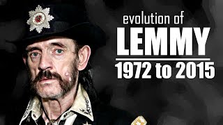 The Evolution of Lemmy Kilmister 1972 to 2015 [upl. by Harmonie950]