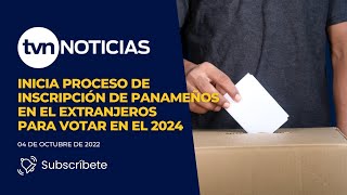 Inicia proceso de inscripción de panameños en el extranjeros para votar en el 2024 [upl. by Kahcztiy686]