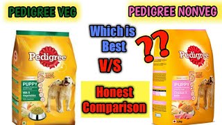 PEDIGREE VEG vs PEDIGREE NONVEG comparison  pedigree Dog Food comparison [upl. by Castora]