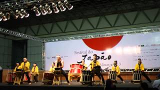 Grupo Taiko Raiki Daiko Festival do Japão em Minas [upl. by Silyhp]