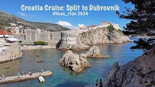 Croatia Cruise 2024  Split to Dubrovnik [upl. by Atrebla]