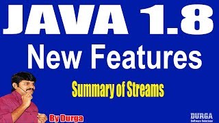 Java 18 New Features  Summary of Streams  Session  35 by Durga Sir [upl. by Morgen638]