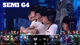 T1 vs GEN  Game 4  Semi Final LoL Worlds 2024  T1 vs GenG G4 full [upl. by Oinegue]