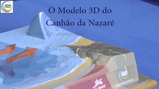 Modelo 3D do Canhão e Onda da Nazaré [upl. by Eleirbag]